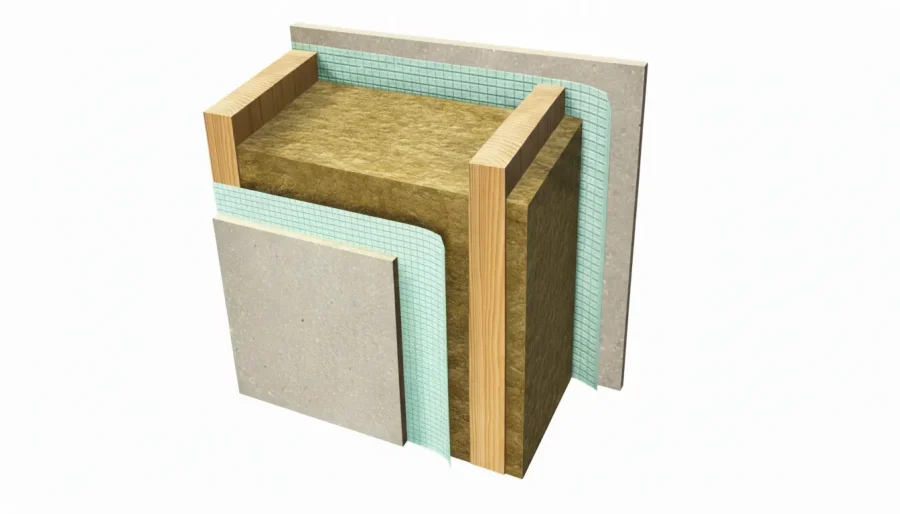 muestra tabique interior casa Bierzo modular